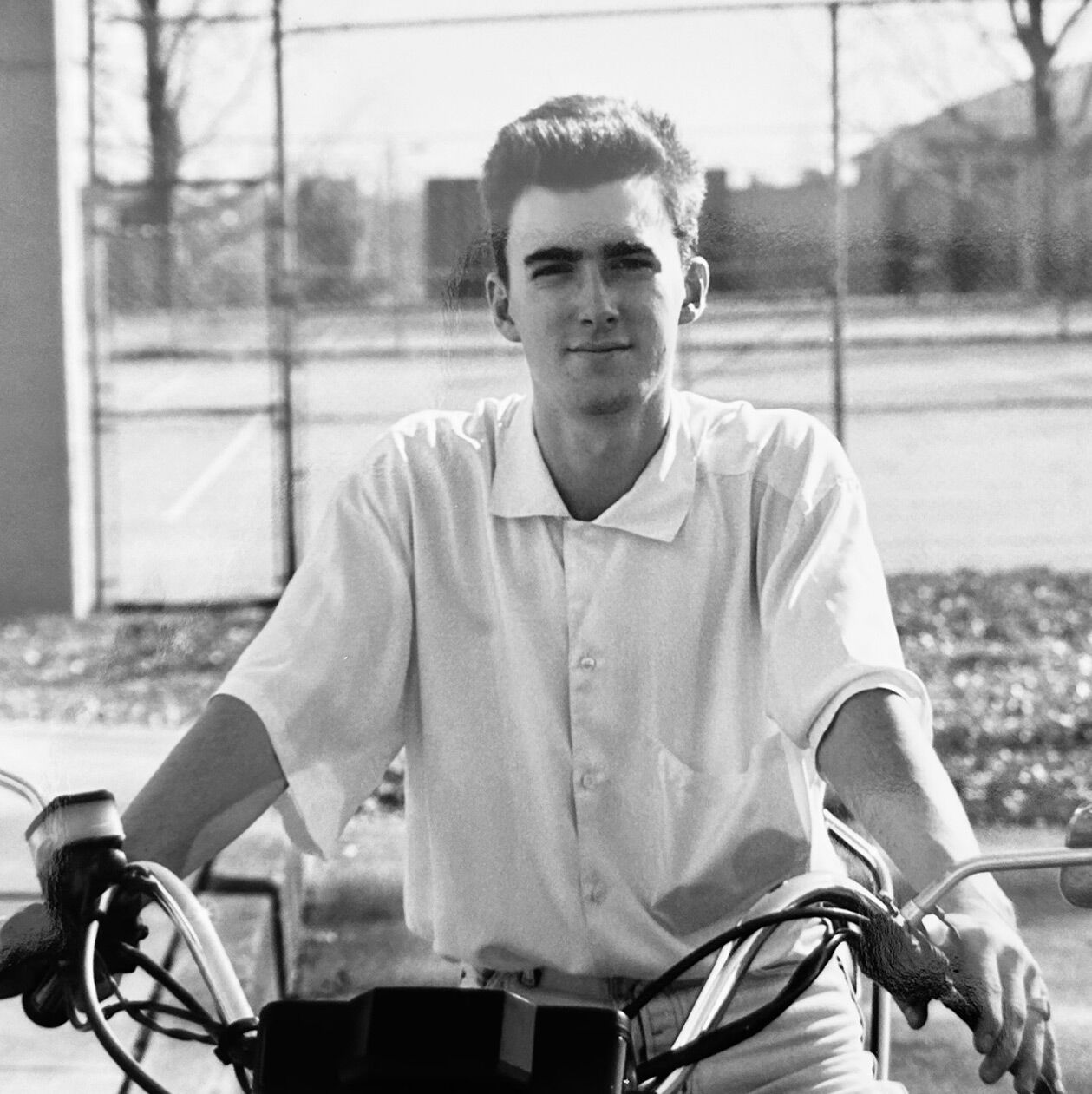 Kevin on a motorcycle